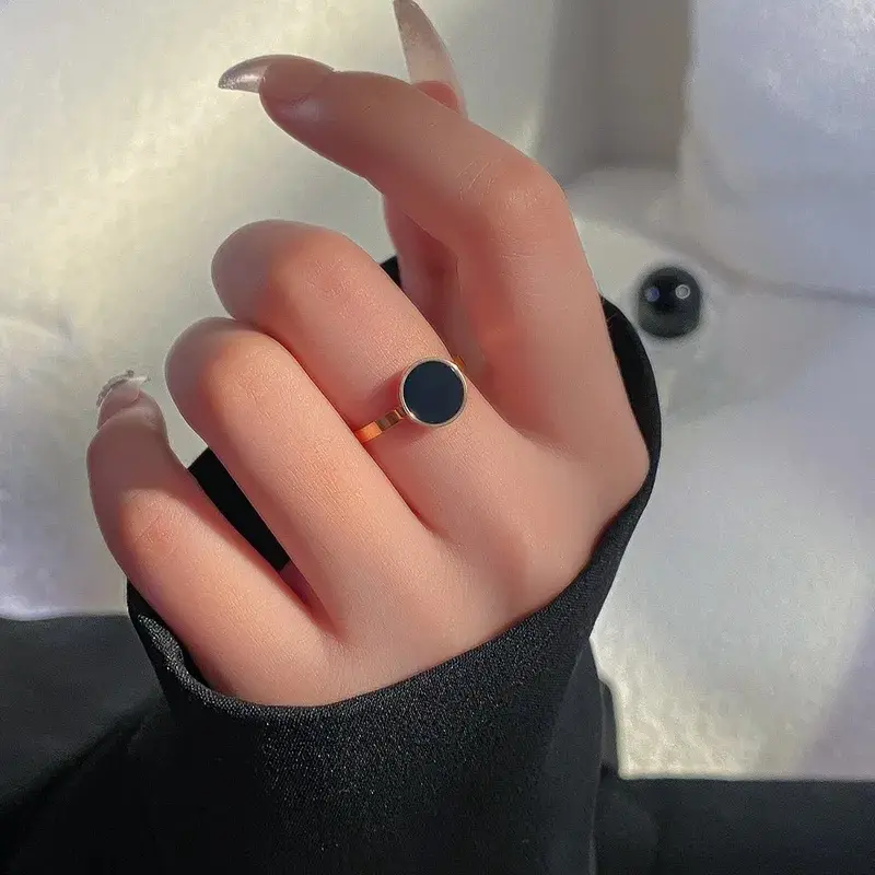 Black Round Ring - FY0119